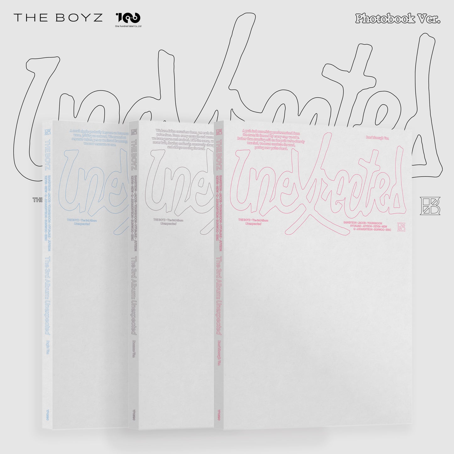 THE BOYZ The 3rd Album 'Unexpected' (Photobook Ver.) (3種セット)