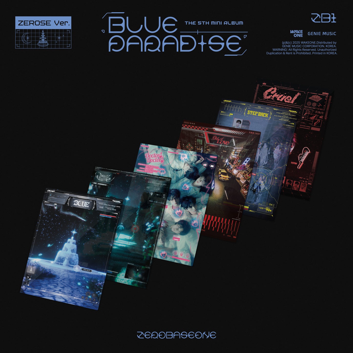 ZEROBASEONE 5th Mini Album BLUE PARADISE ZEROSE Ver. (ランダム)
