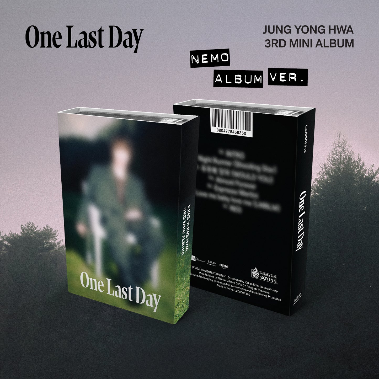 [NEMOZ限定特典] Jung Yong-hwa 3rd Mini Album 'One Last Day' (NEMO ALBUM) (LIMITED EDITION)