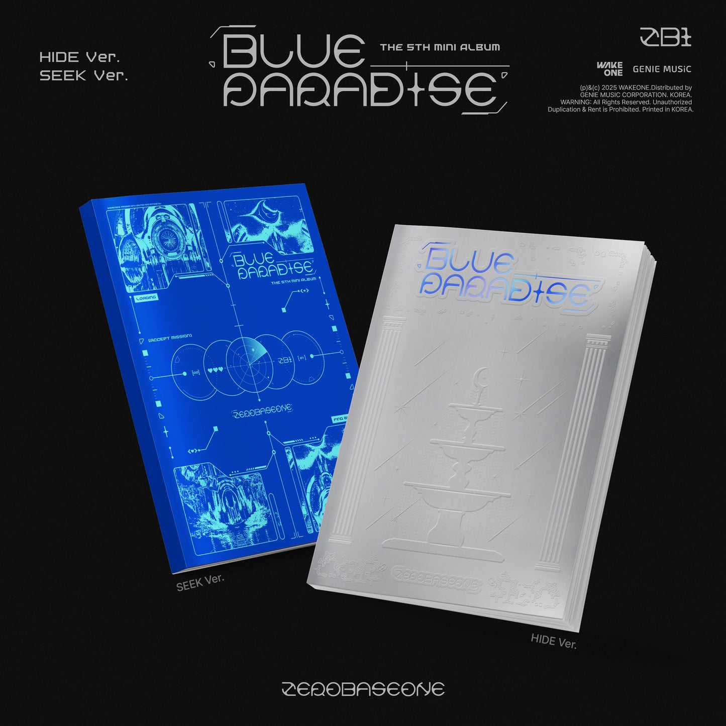 ZEROBASEONE 5th Mini Album BLUE PARADISE SEEK/HIDE Ver. (セット)