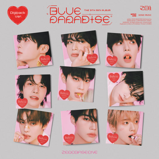 ZEROBASEONE 5th Mini Album BLUE PARADISE Digipack Ver. (セット)