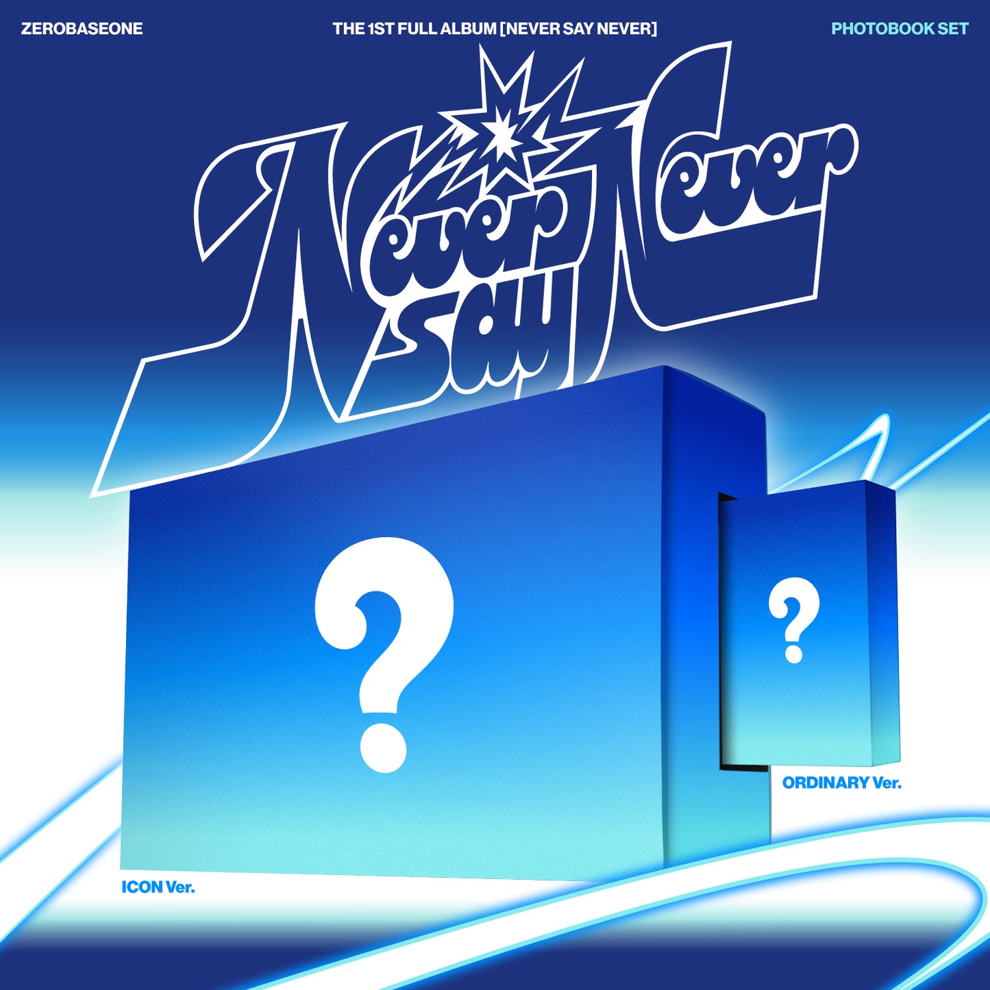 [予約販売] ZEROBASEONE THE 1ST FULL ALBUM [NEVER SAY NEVER] PHOTOBOOK Ver.(ICON & ORDINARY) (2種セット)