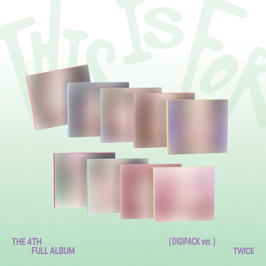 [予約販売] TWICE 4th Album THIS IS FOR (DIGIPACK ver.) (9種セット)